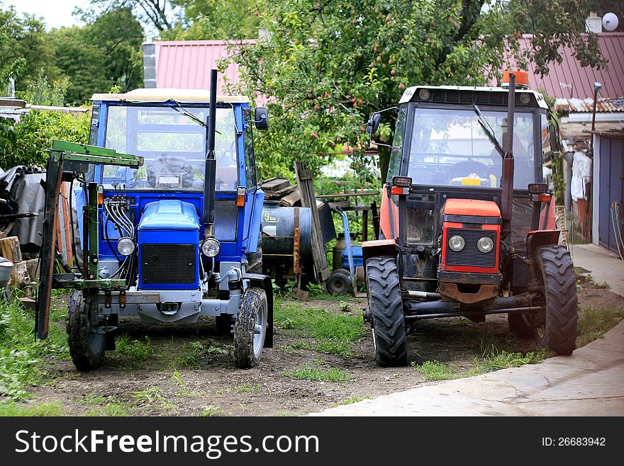 Tractor and farm