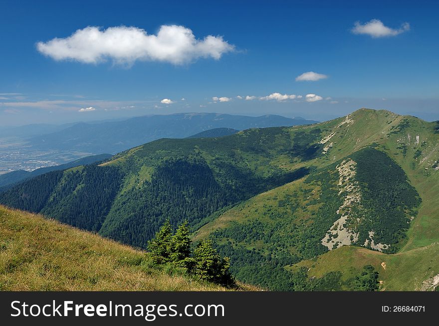 A beautiful landscape on mountain Low Fatra, Slovakia. A beautiful landscape on mountain Low Fatra, Slovakia.