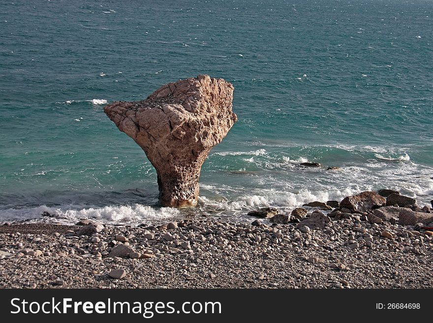 Stone-anvil (Pietra dell'incudine) on the Ionian sea. Stone-anvil (Pietra dell'incudine) on the Ionian sea.