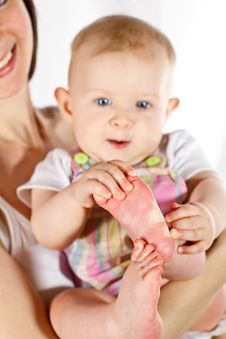 Baby S Feet Stock Image