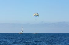 Marine Parachute Amusement Stock Photography Marine Parachute Amusement Stock Photography