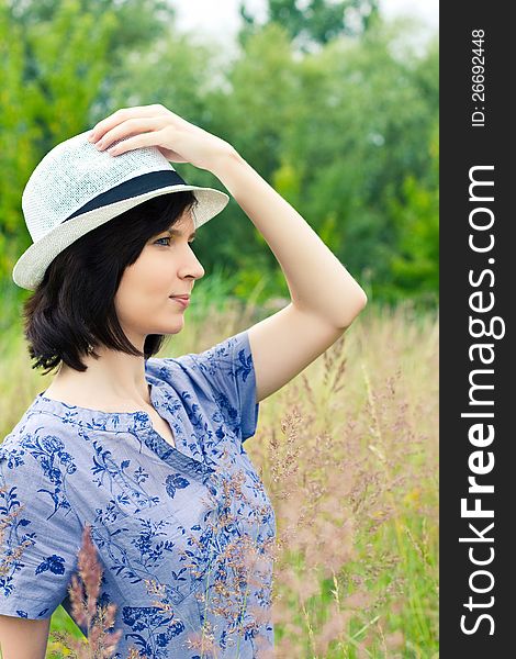 Girl In Straw Hat