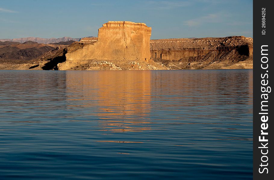 Scene from a boat at Lake Mead National Recreation Area. Scene from a boat at Lake Mead National Recreation Area