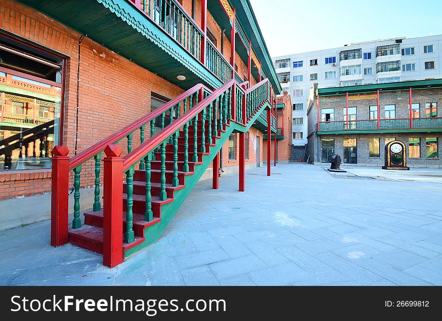 Chinese Baroque Block is an old area of Harbin. The style of architechure is merged Baroque and Chinese classic.