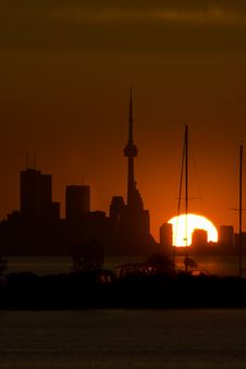 Toronto Skyline At Dawn Royalty Free Stock Image Toronto Skyline At Dawn Royalty Free Stock Image