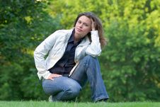 Relaxing In A Park Stock Image Relaxing In A Park Stock Image