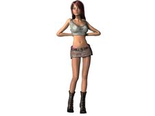 3D HD Female Rendering Royalty Free Stock Photos