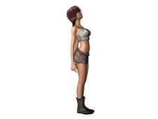 3D HD Female Rendering Royalty Free Stock Images