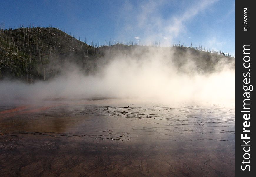 Hot springs in Yellowstone