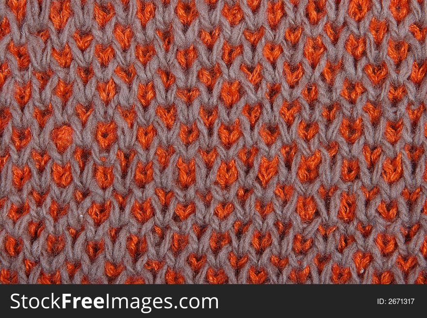 The pattern of a product from a wool in the form of a background. The pattern of a product from a wool in the form of a background