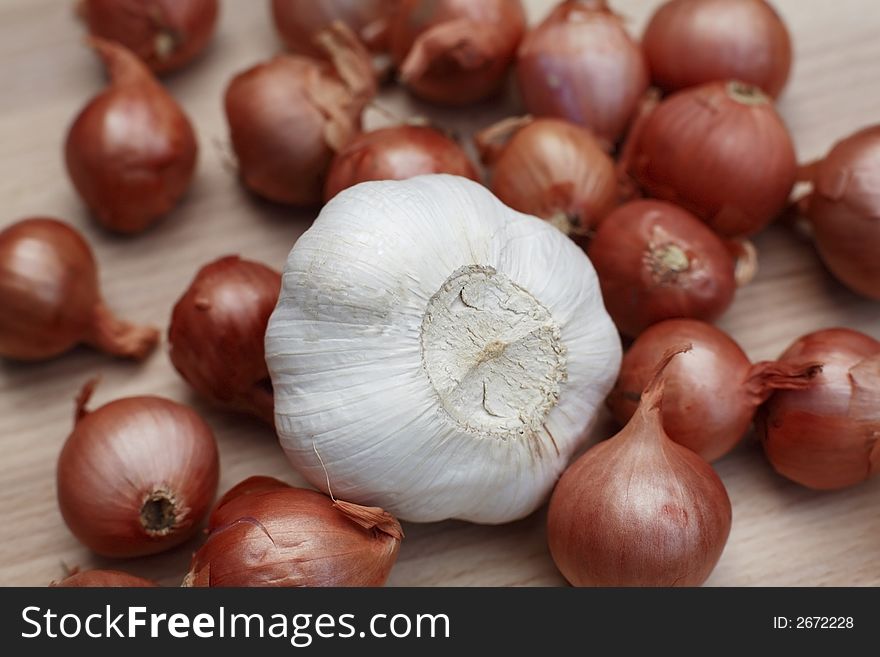 Shallots And Garlic
