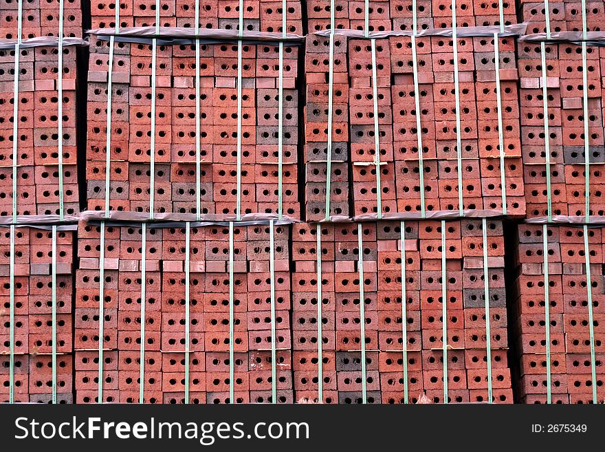 An imag of stacked bricks