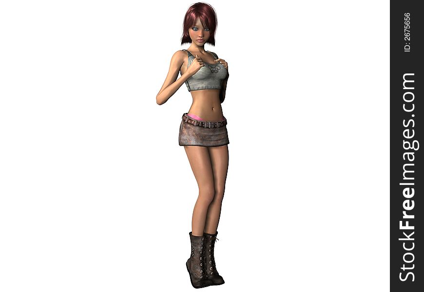 3D HD Female Rendering