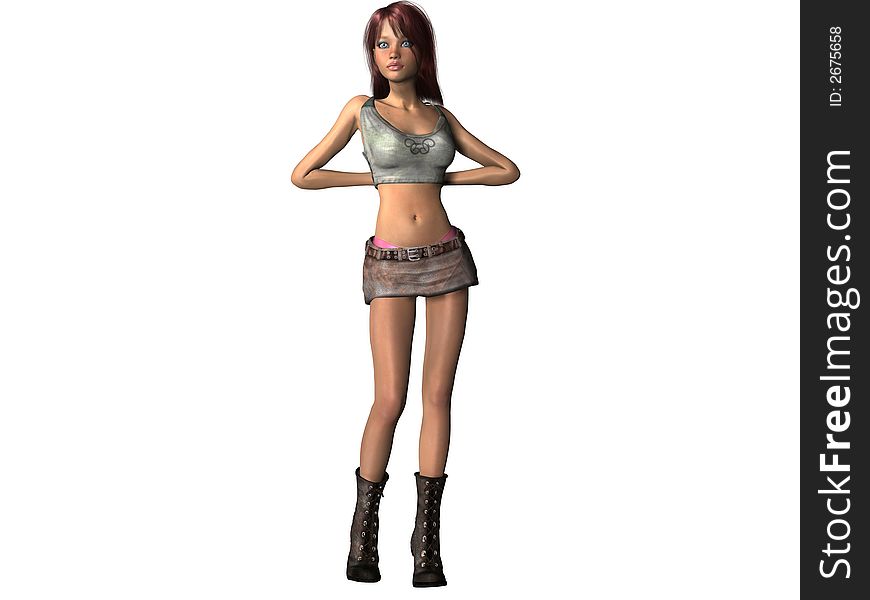 3D HD Female Rendering