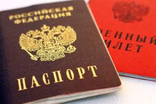 Military Ticket And Passport Stock Image Military Ticket And Passport Stock Image