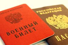 Military Ticket And Passport Stock Images Military Ticket And Passport Stock Images