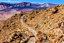 Landscape Route On Mount Teide Stock Images Landscape Route On Mount Teide Stock Images