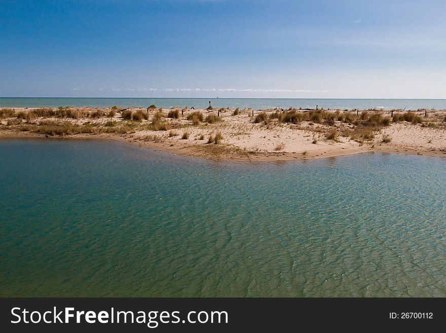 Mouth of Bevano, ravenna, italy