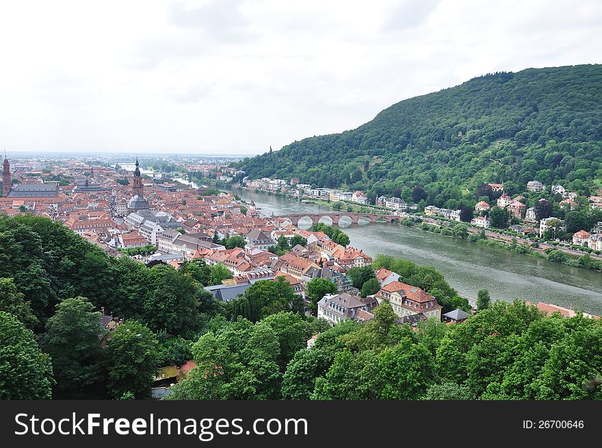 View of the city of Heidelberg