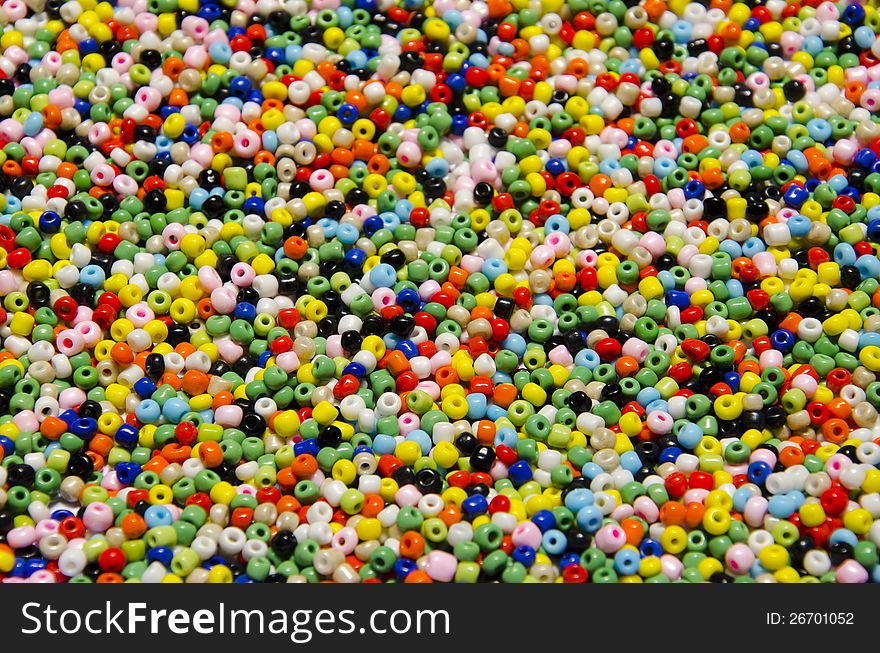 A Background of Colorful Beads