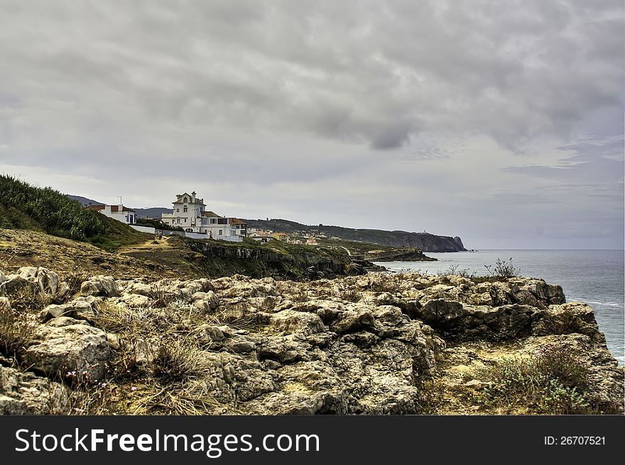 A Scene From Portugals Atlantic Coastline North Of Lisbon