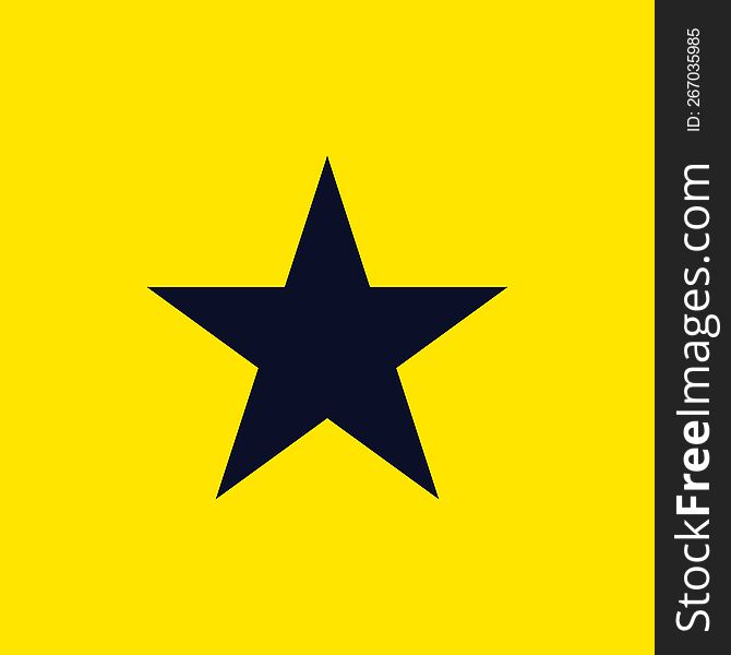 Simple flag inspired art featuring Star