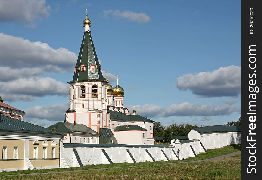 The ancient monastery in Valdai. The ancient monastery in Valdai