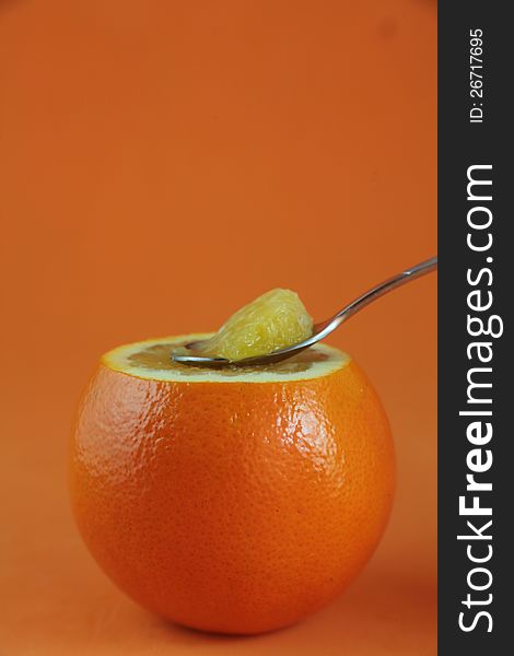 Orange With A Spoon