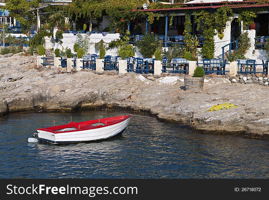 Aghia Marina fishing village at Aegina island in Greece. Aghia Marina fishing village at Aegina island in Greece