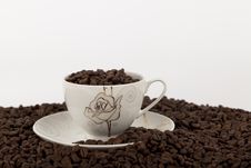 Coffee Beans In Cup Stock Images Coffee Beans In Cup Stock Images