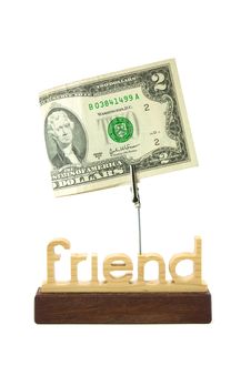 Dollar On Memo Holder Royalty Free Stock Photo Dollar On Memo Holder Royalty Free Stock Photo