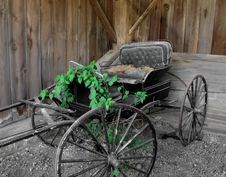 Old Horse Drawn Buggy. Stock Photo Old Horse Drawn Buggy. Stock Photo