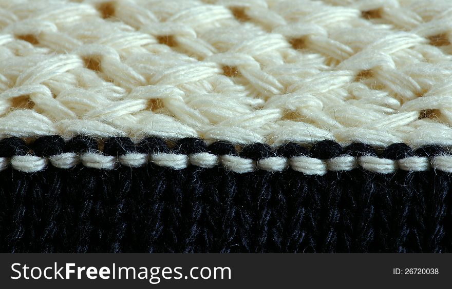 White And Black Knitting