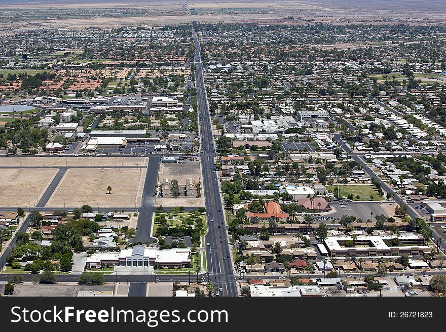 North Mesa Drive from East 1st St. looking North. North Mesa Drive from East 1st St. looking North