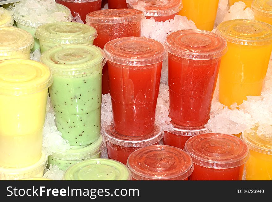 Smoothies on ice