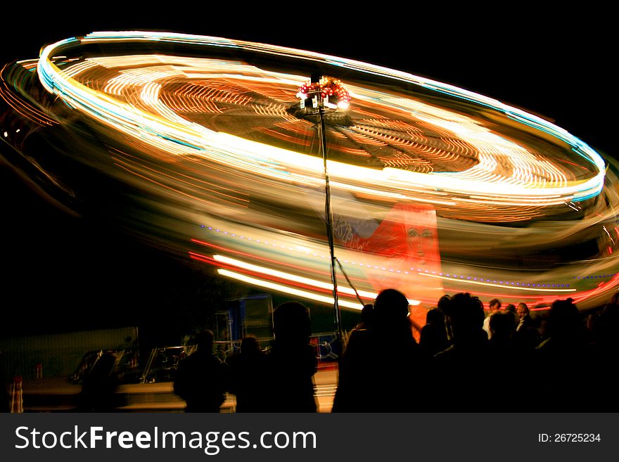 Colors from the rotating fair play machine. Colors from the rotating fair play machine