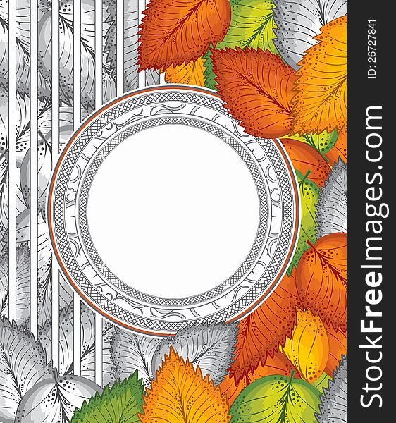 Vector autumn banner to create beautiful designs