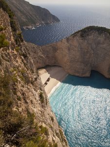 Navagio Beach Ionian Sea Royalty Free Stock Photography Navagio Beach Ionian Sea Royalty Free Stock Photography