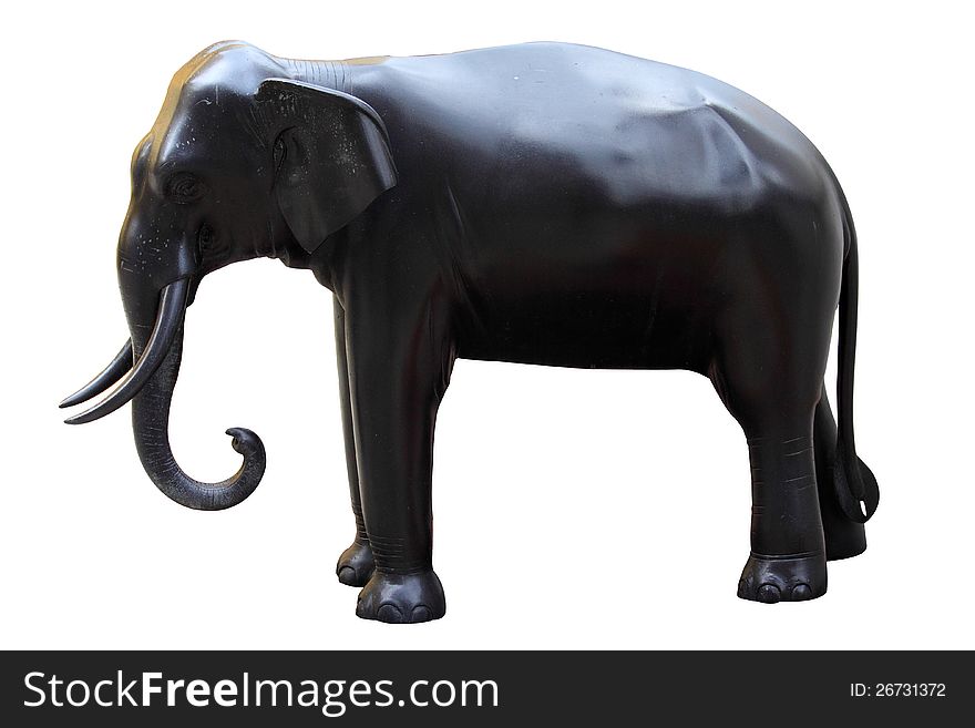 This Bronze elephant is in Wat Phra Keaw,Babgkok Thailand