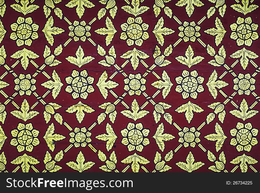 Thai vintage pattern background .