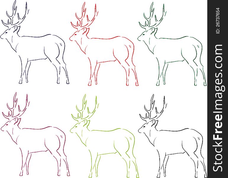 Illustration Of Deer