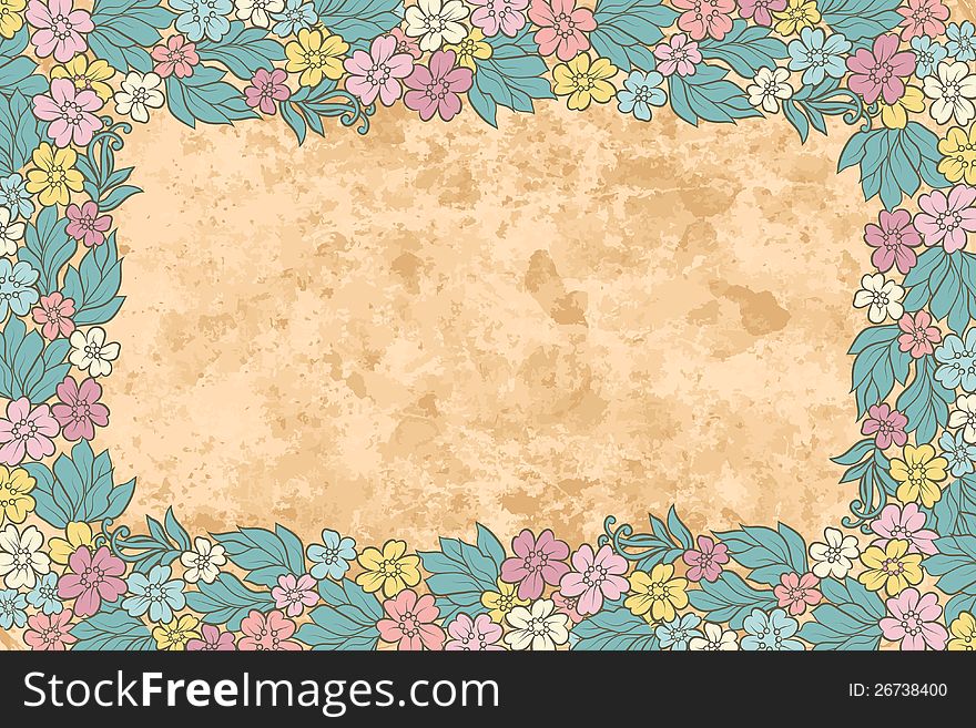 Floral retro background. Invitation to the wedding or announcements. Floral retro background. Invitation to the wedding or announcements.