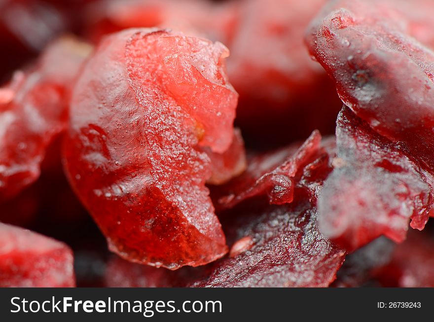 Dried Cranberries.