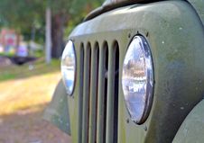 Headlights And Grille On An Old Car Royalty Free Stock Images Headlights And Grille On An Old Car Royalty Free Stock Images