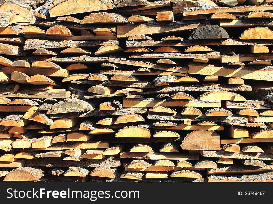 Pine boards close-up (abstract background)