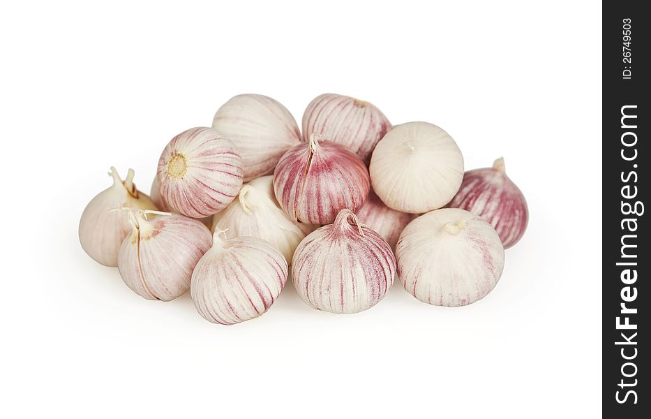 Garlics Isolated On White
