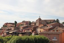 Roussillon, The Ochre Village Stock Photos Roussillon, The Ochre Village Stock Photos