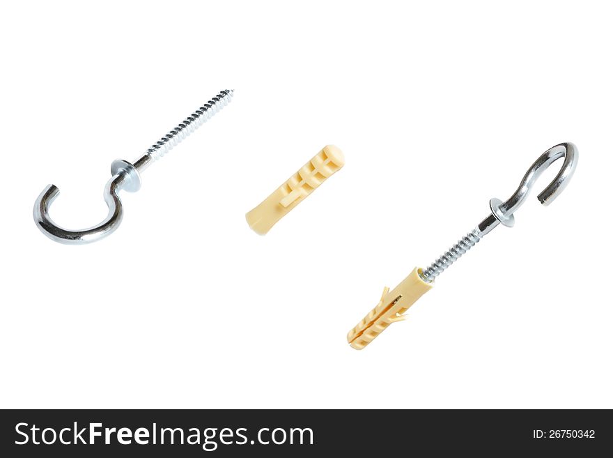 Anchor screws, on a white background.