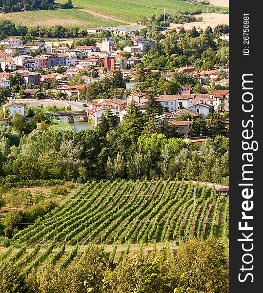 Landscape In Emilia-Romagna &x28;Italy&x29; At Summer From