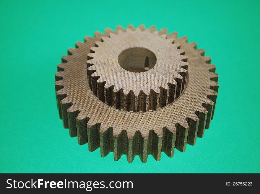 Gear wheels optional green background